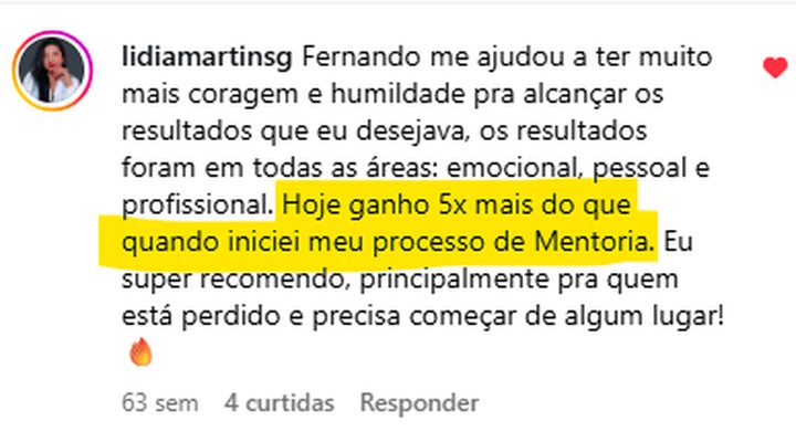 Depoimento de Lídia Martins
