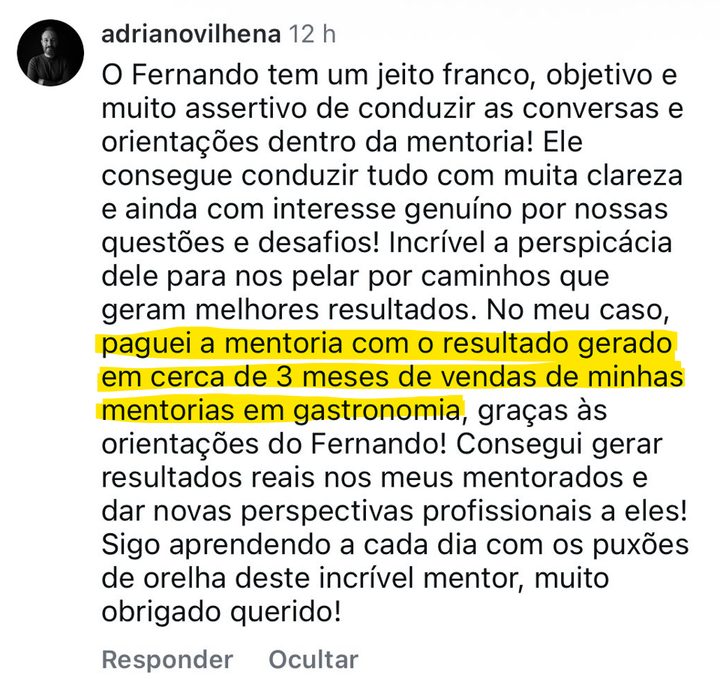 Depoimento de Adriano Vilhena